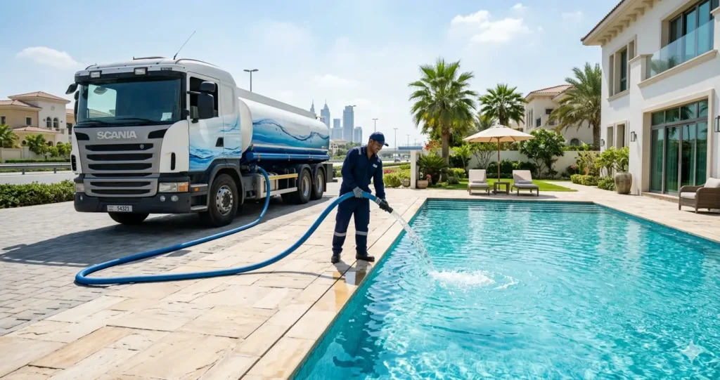 Emergency Pool Refill Dubai Same Day | Fast Pool Water Delivery UAE