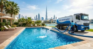 Pool Filling Service Near Me Dubai | Fast Swimming Pool Water Tanker Delivery UAE