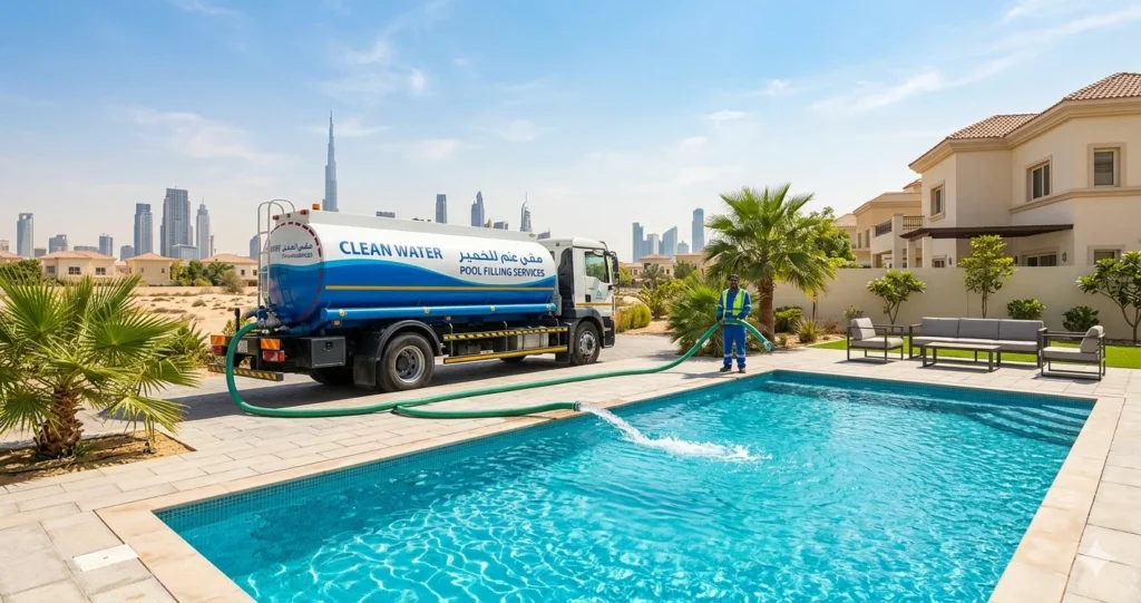 Affordable Pool Water Tanker Dubai | Fast Pool Filling UAE