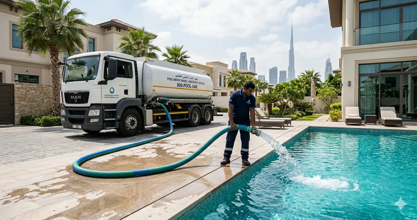 Emergency Pool Refill Dubai | Fast Pool Water Tanker Solutions UAE
