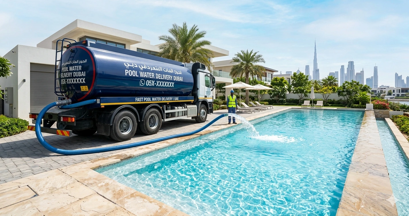 Swimming Pool Water Tanker Service Near Me in Dubai | Fast Pool Water Delivery UAE