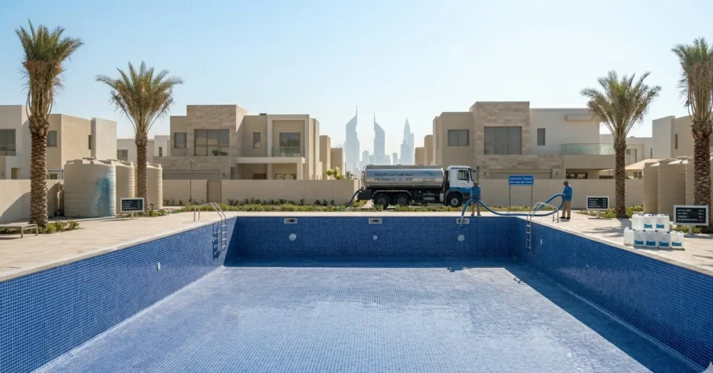 How to Prepare Your Pool Before Water Delivery in Dubai