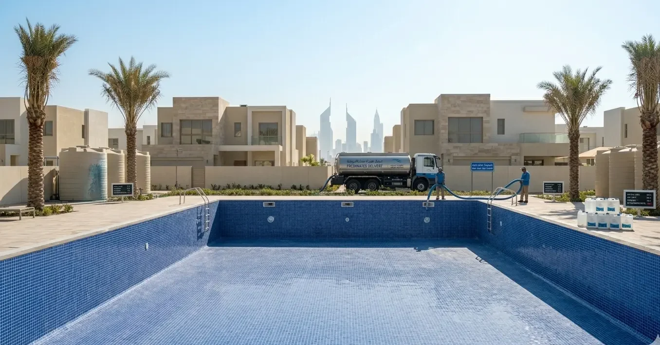 How to Prepare Your Pool Before Water Delivery in Dubai
